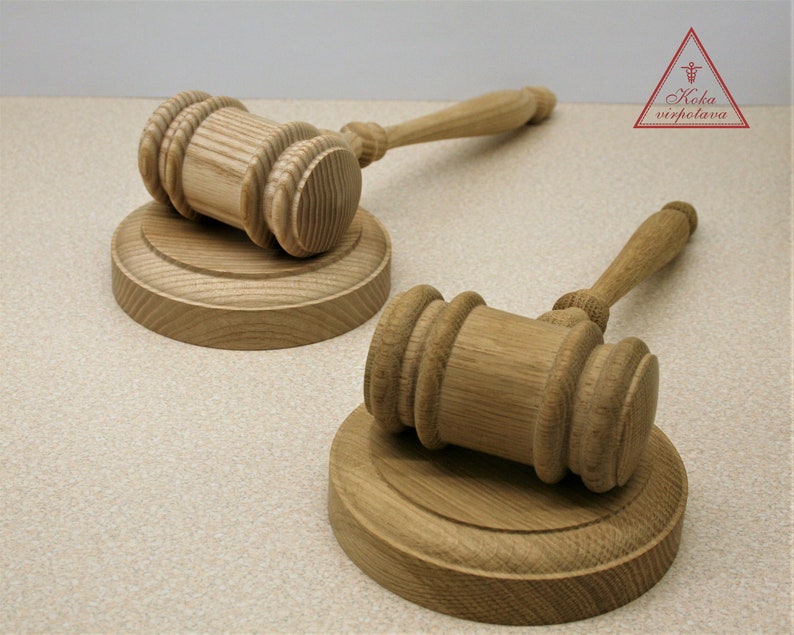 Wooden Judge Gavel With Stand Auction Gavel Court Hammer Etsy