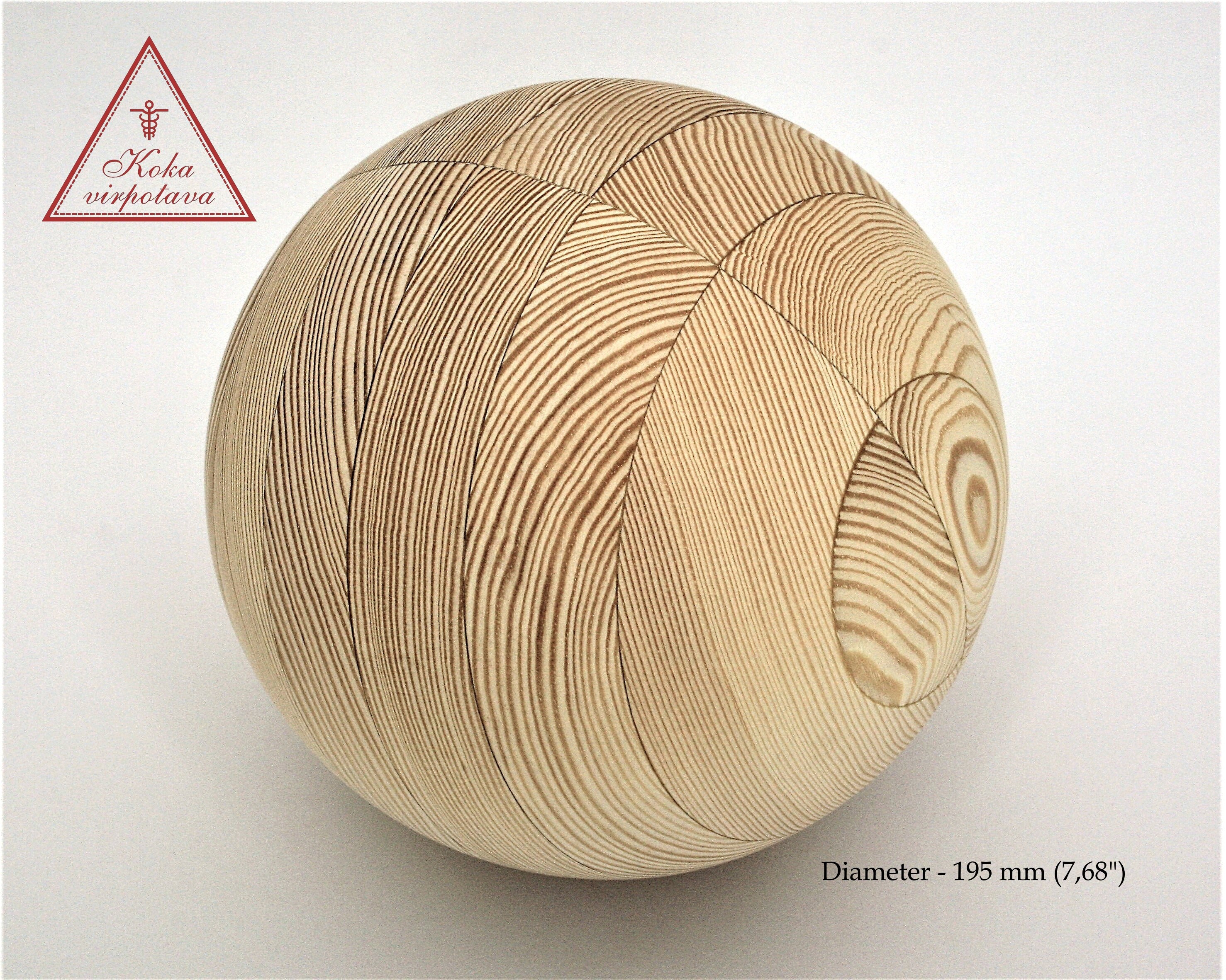Large hollow 2024 wooden sphere