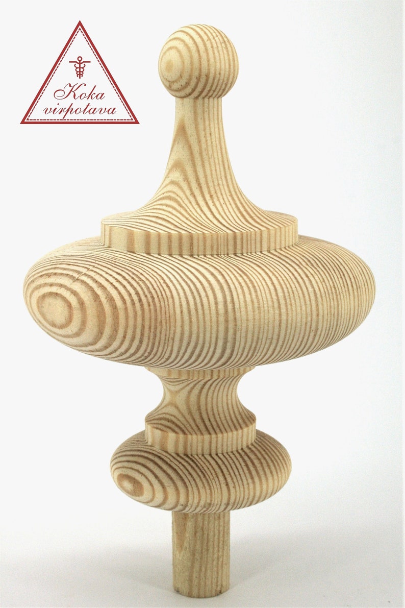 Wood Finial Finial Decor Furniture Decor Furniture Embellishment Wood ...