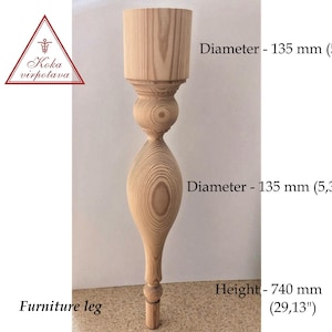 Pied de table en bois Pied de table de ferme Pied de table Pied de meuble Pied de table à manger Poteau de table Pied de table en bois Pied de meuble en bois Pied en bois