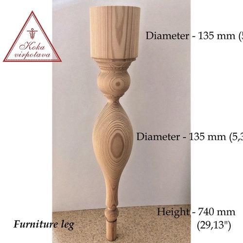 Table Leg Wood Farmhouse Table Leg Table Base Furniture Leg Etsy Canada