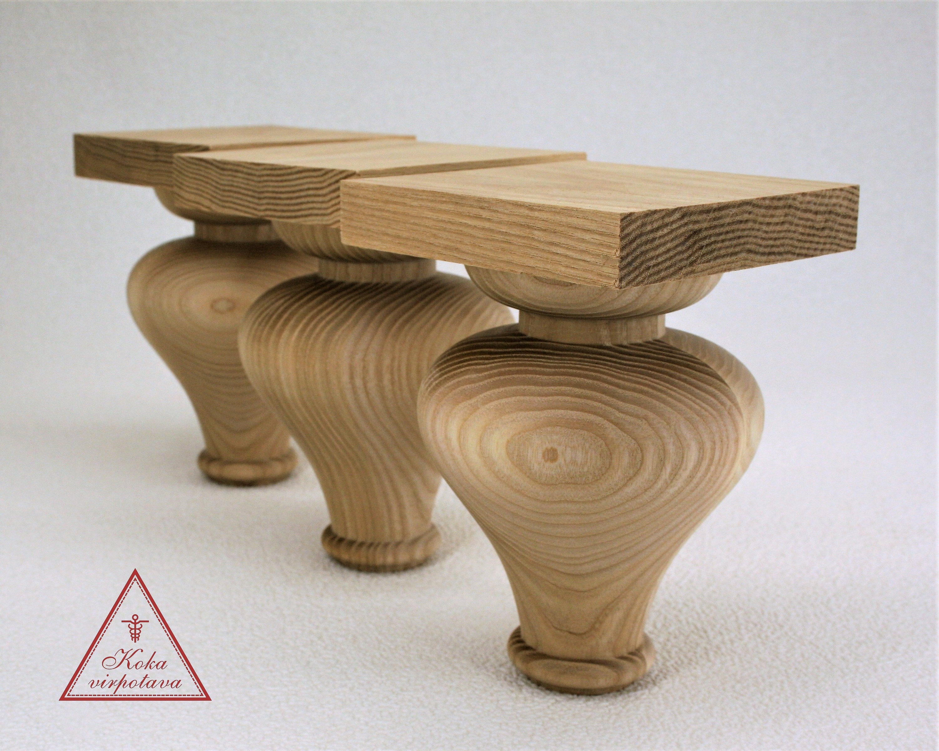 Handmade wooden leg Furniture leg Turned wooden leg Sofa leg Etsy