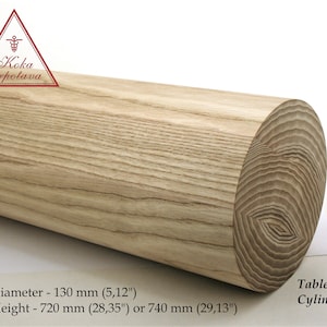 Wooden cylinder  Cylinder furniture leg Cylinder table leg Cylinder wood leg 29 inch wood cylinder Unfinished wood cylinder Round table base