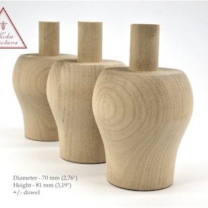 Gedrechseltes Holzbein Möbelbein Sofabein Gedrechseltes Holzbein Couchtischbein Holzbein Handgemachtes Holzbein Couchtischbein Holzbein