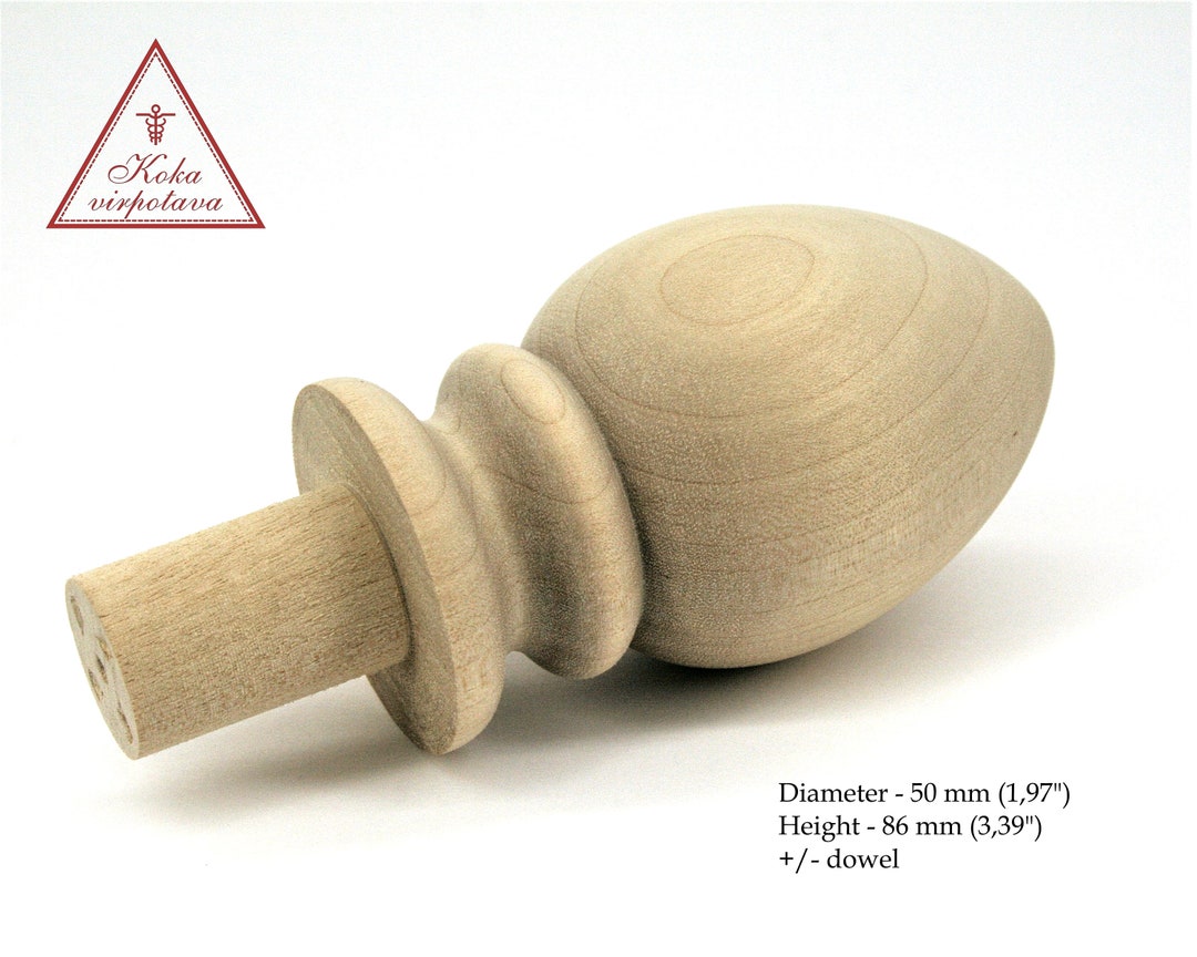 Wood Finial Clock Finial Wood Finial Decor Furniture Decor Furniture Embellishment Wood Post