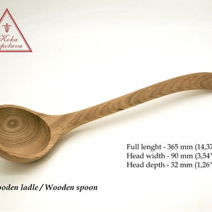 Wooden spoon Wooden ladle Kitchen spoon Soup Ladle Kitchen utensil Handcarved spoon Stirring spoon Christmas gift Gift for her Kitchen tool