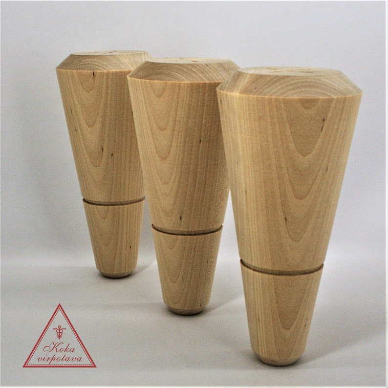 Furniture Leg Wood Furniture Feet Table Feet Wood Turned Etsy