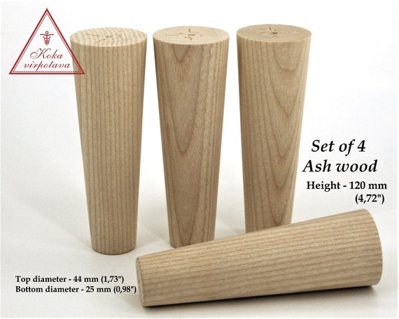 Tapered wooden cheap furniture legs