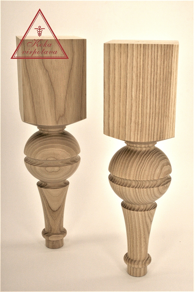 Furniture Leg Turned Wooden Leg Sofa Leg Table Leg Wood Etsy