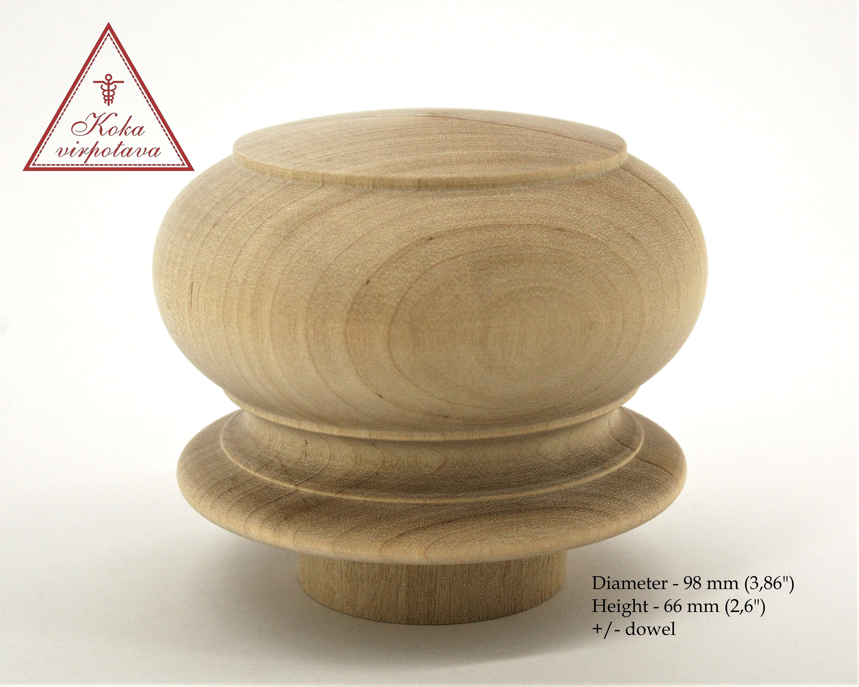 Wood post finial Wood finial decor Furniture decor Bed finial Etsy