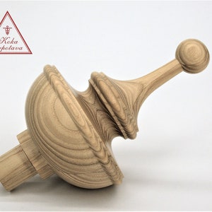 Holzknauf Holzknauf Dekor Möbeldekor Dekorativer Knauf Möbelverzierung Holzpfostenknauf Uhrknauf Holz Möbel Restaurierung