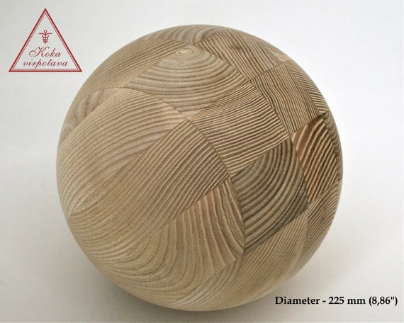 Wood Ball 225 Mm Large Wood Ball Wood Sphere 225 Mm Wood Ball 8,86