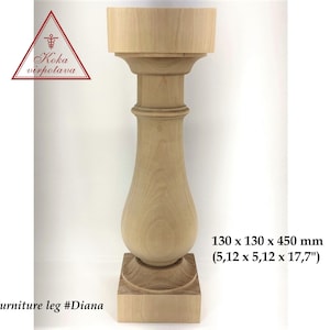 Coffee table leg Farmhouse Table leg Farmhouse leg Wood Table leg Furniture leg Rustic Style leg Wooden Column Bench leg Turned Wooden Leg