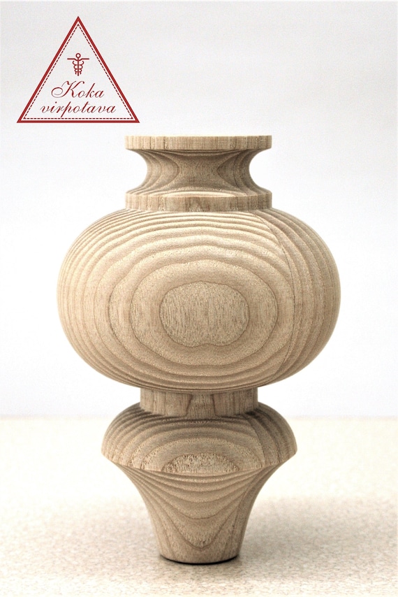 Wood Furniture Leg Wood Turned Feet Sofa Leg Farmhouse Table Leg