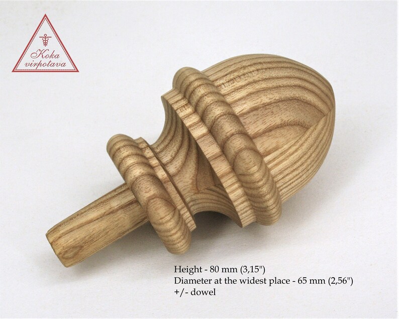 Finial decor Chair finial wood Canterbury finial Furniture Etsy