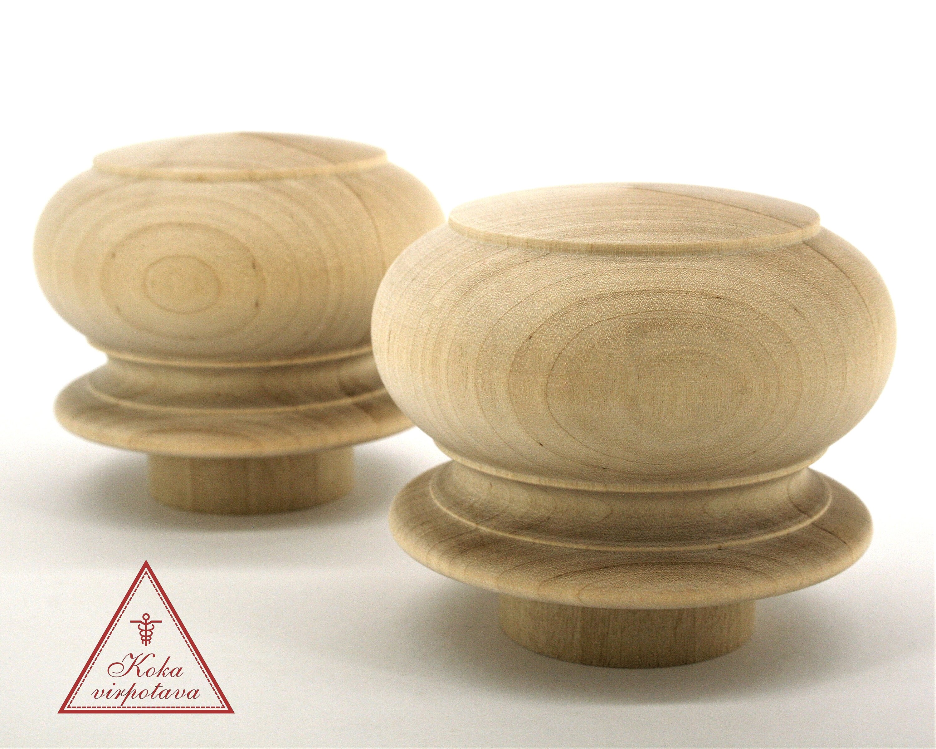 Wood post finial Wood finial decor Furniture decor Bed finial Etsy