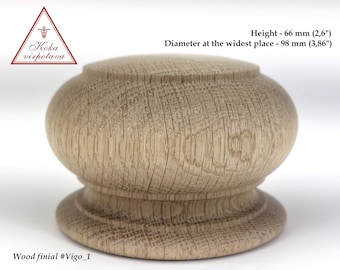 木製ポストフィニアル 木製フィニアル装飾 家具装飾 ベッドフィニアル木製 階段フィニアル カンタベリーフィニアル 木製フィニアル 家具装飾