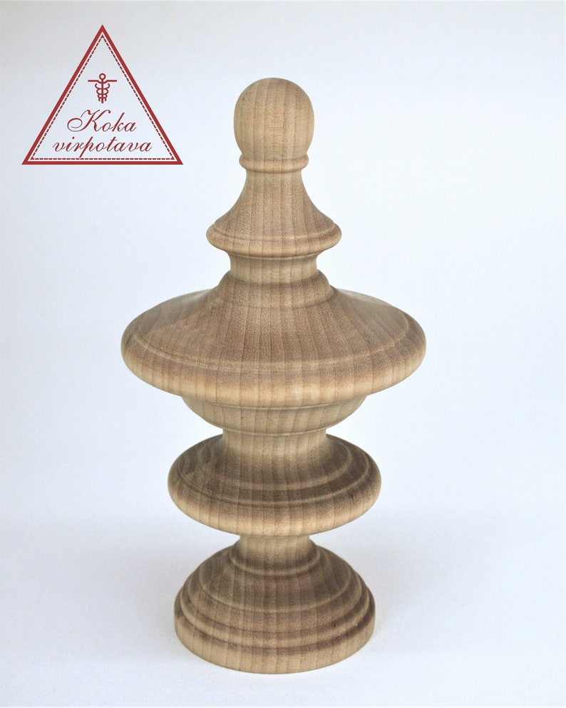 Finial Canterbury Finial Furniture Decor Bed Post Finial Wood Etsy