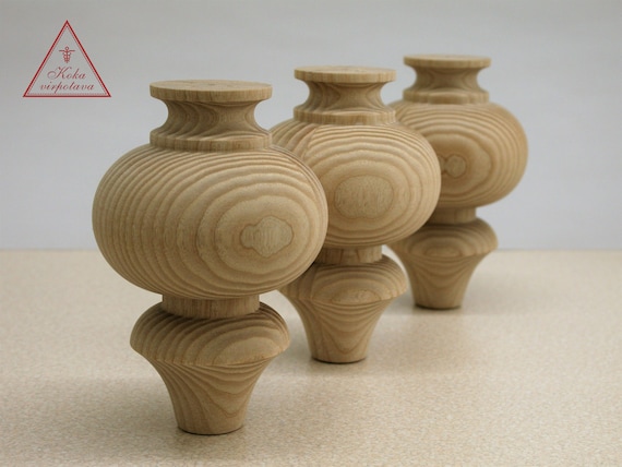 Pied de meuble bois bois tourné pieds canapé jambe ferme table | Etsy