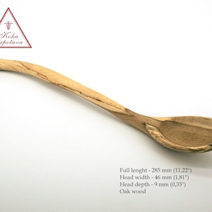 Wooden spoon Cooking spoon Oak wood spoon Wood kitchen utensils Handmade spoon Stirring wood spoon Gift idea Wood kitchenware Kitchen spoon