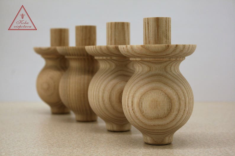 Foot Wood Bed Foot Furniture Leg Wood Unfinished Wood Etsy