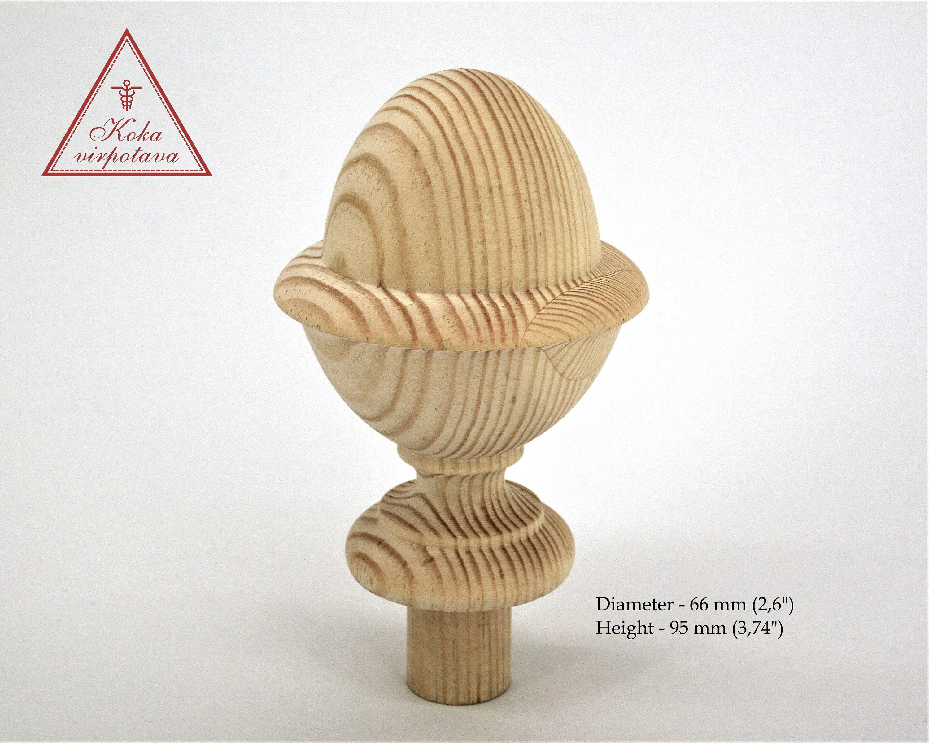 Bed Finial Wood Finial Decor Furniture Decor Wood Finial Etsy