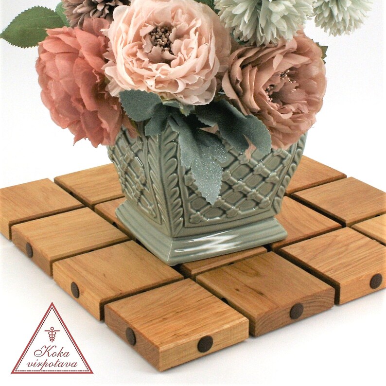 Assemblable Wooden Coasters Wood Coasters set Kitchen hot pad Etsy