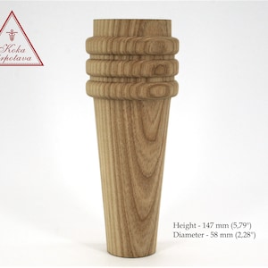 Meubelpoot Handgemaakte houten poot Houten gedraaide voet Salontafelpoot Bankpoot Gedraaide houten poot Houten meubelpoot Boerentafelpoot