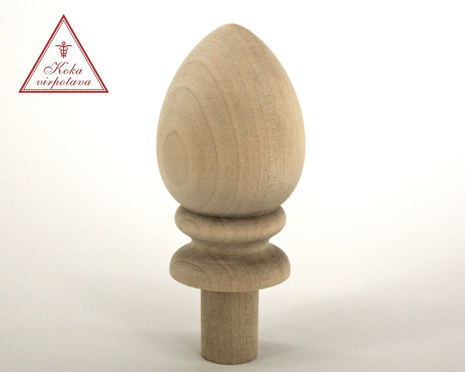 Clock Finial Wood Wood Finial Finial Decor Furniture Decor Etsy