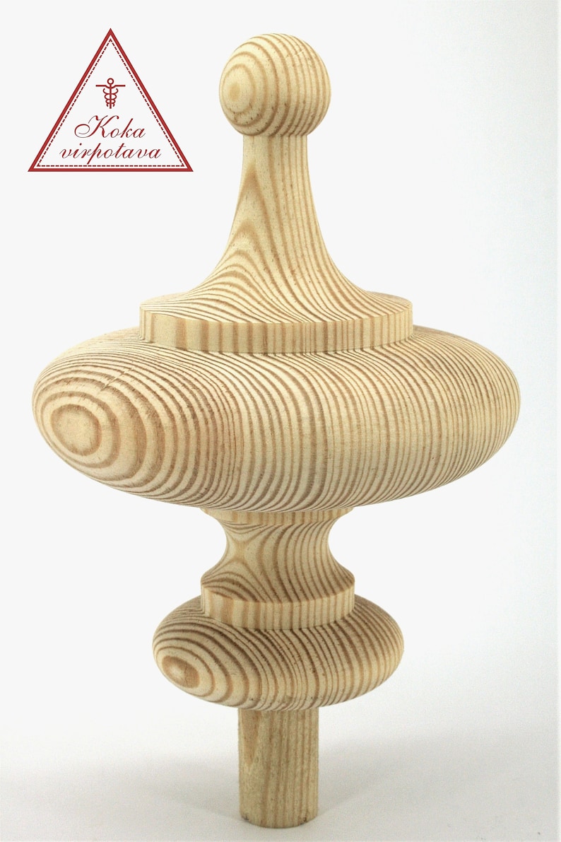 Interior Design Finial Example Wood Finial Finial Decor Furniture Decor Furniture Embellishment Wood ...