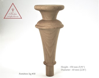 Furniture leg Cabinet leg Sofa leg wood Coffee table leg Wooden leg Farmhouse table leg Sofa foot wood Wood turned feet Table leg Bed feet