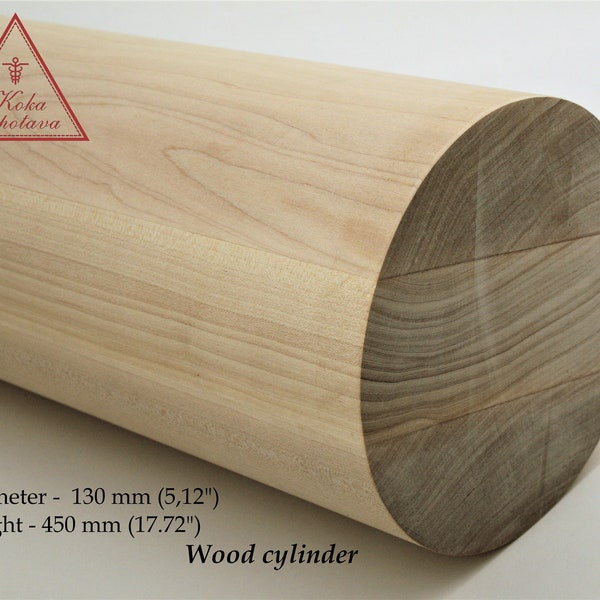 Holzzylinder Zylinder Möbelbein Zylinder Tischbein Zylinder Holzbein 5 Zoll Holzzylinder Unfertiger Holzzylinder D130mm H450 mm