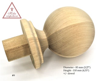 Remate de madera Decoración de remate Decoración de muebles Remate de cama de madera Remate de escalera Remate Canterbury Adorno de muebles Remate de poste de madera Remate