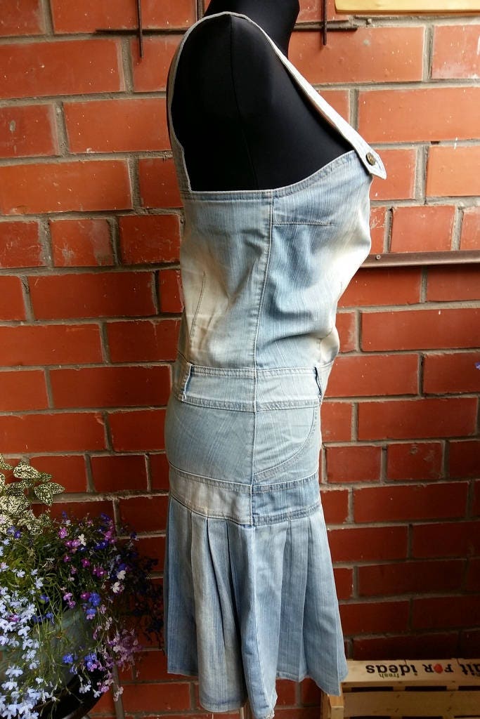 Vintage Denim Overall Denim Sarafan Denim Faltes Owerall - Etsy