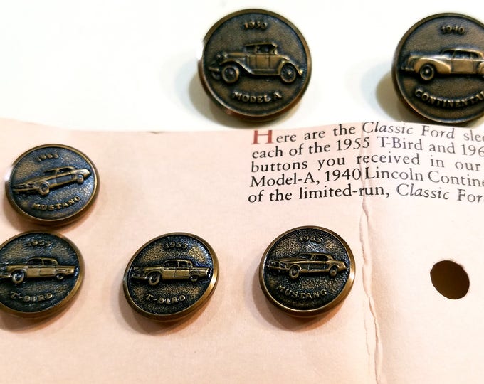 Classic Ford Sleeve Buttons - Etsy
