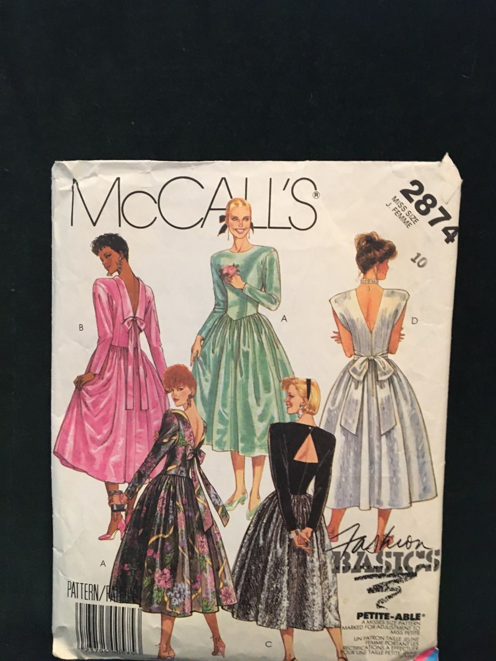 Mccalls Pattern 2874 Petite Dress Pattern Size 10 - Etsy