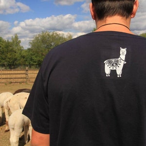 Alpaka T-Shirt / Alpaca shirt FAIRTRADE HANDPRINTED UNISEX Bild 8