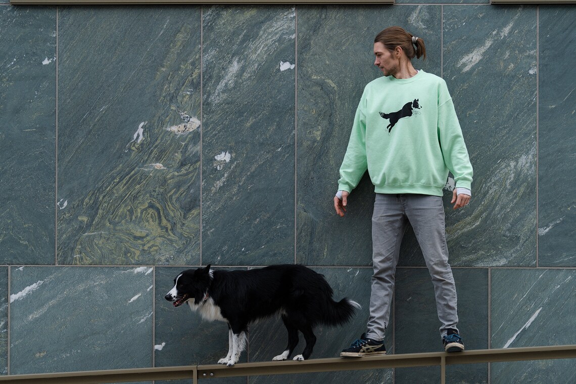 Parkour Hund Ninja Sweatshirt / Parkour Dog Ninja Sweater Etsy