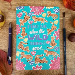 Reisetagebuch Wendeheft Notizbuch Skizzenbuch Tagebuch Tiger Schildkröte / ノートブック スケッチブック タートル タイガー トラベルブック 画像 1