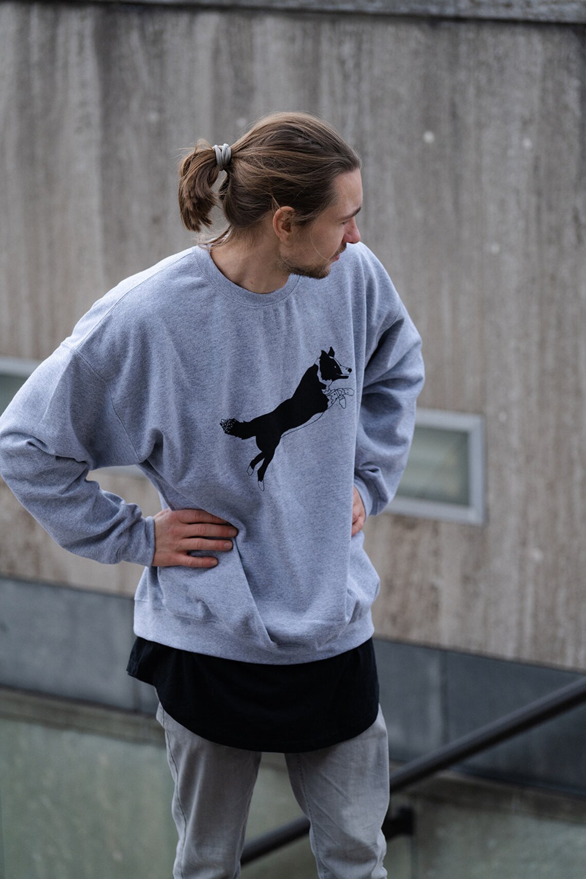 Parkour Hund Ninja Sweatshirt / Parkour Dog Ninja Sweater Etsy