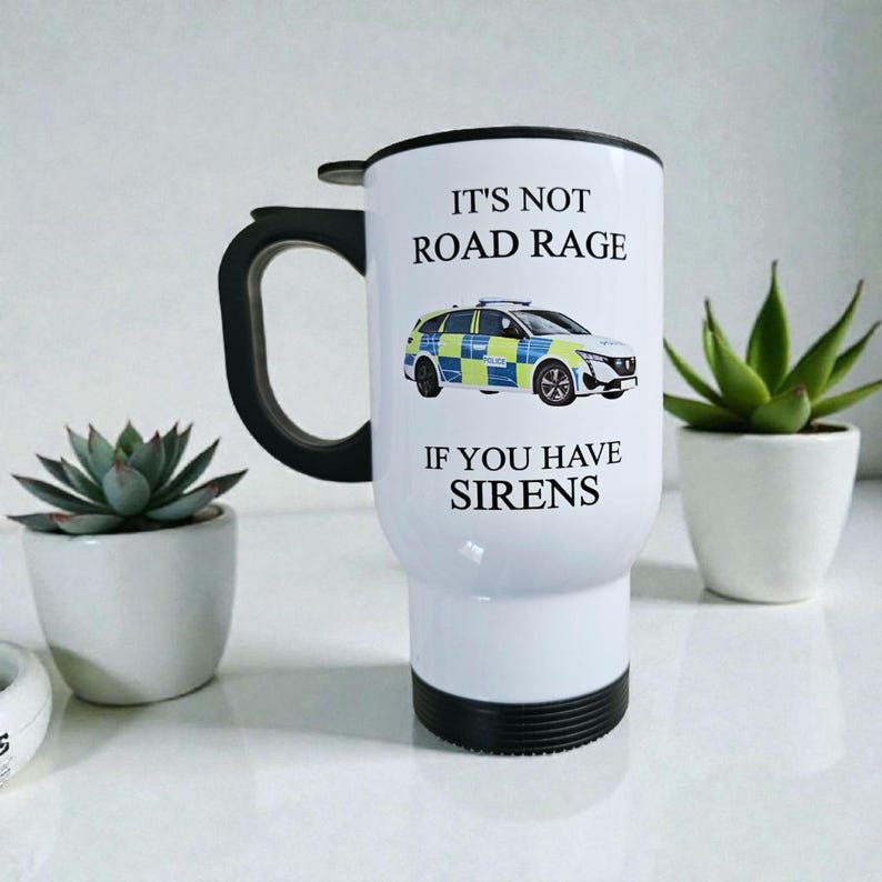 Emergency Keyworker Travel Mug: Ambulance/Police Design image 4
