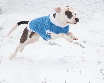 3 Sizes Crochet Dog Sweater/Coat in CHUNKY Yarn **PDF Instant Download** Pattern ONLY
