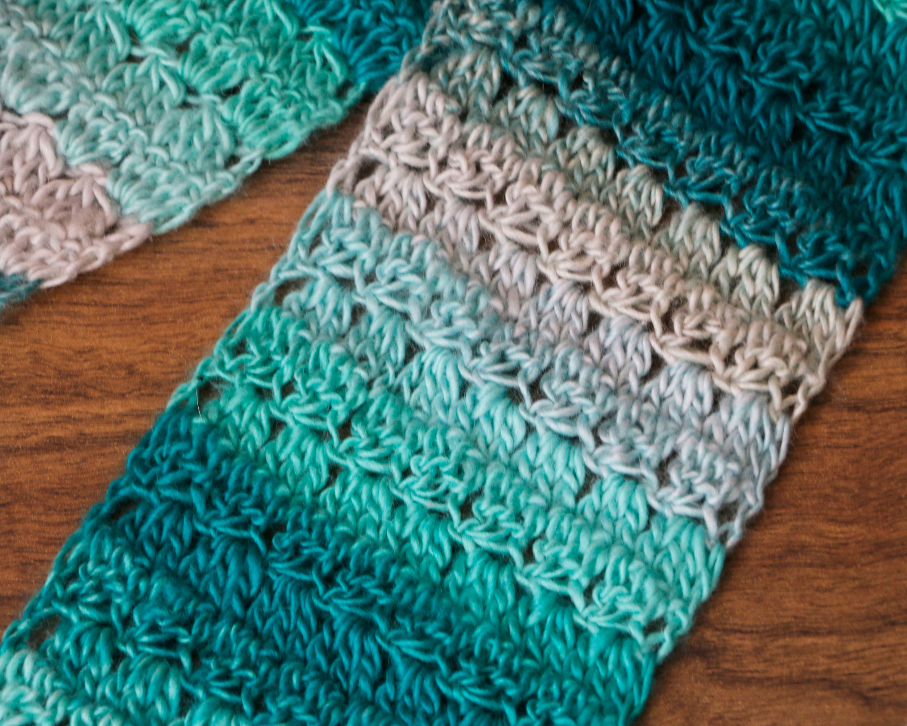 Fancy Cluster Stitch Crochet Scarf Pattern for Fashion Type Yarn **PDF ...