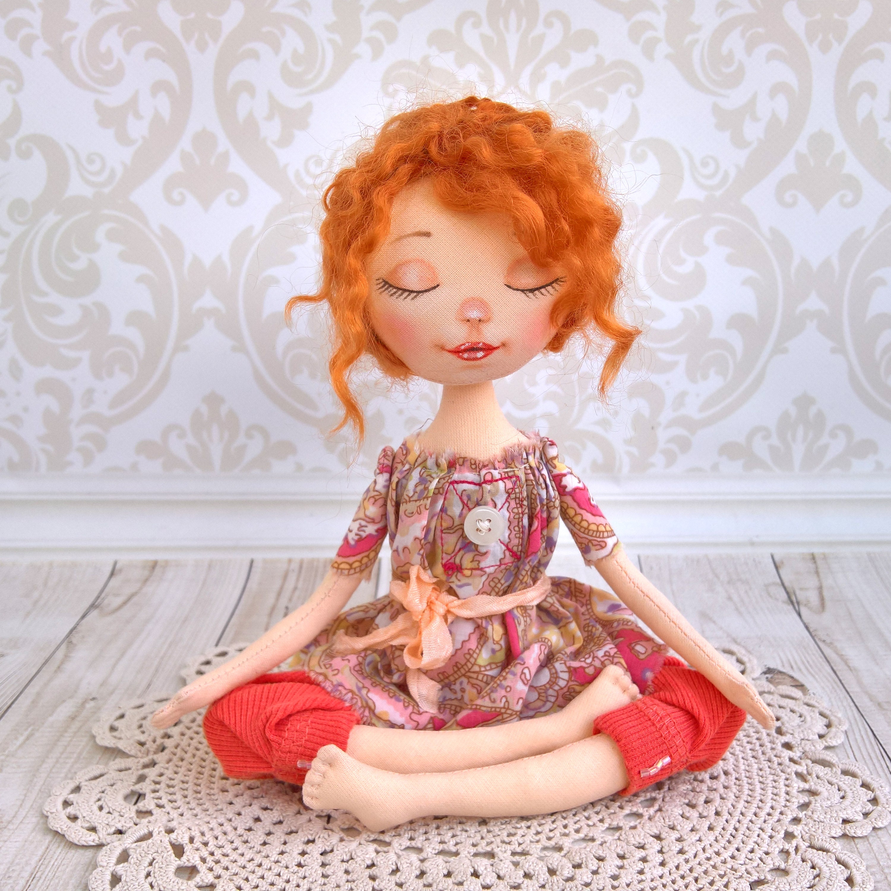 Personal order Rag doll Yoga movable doll good gift for Etsy