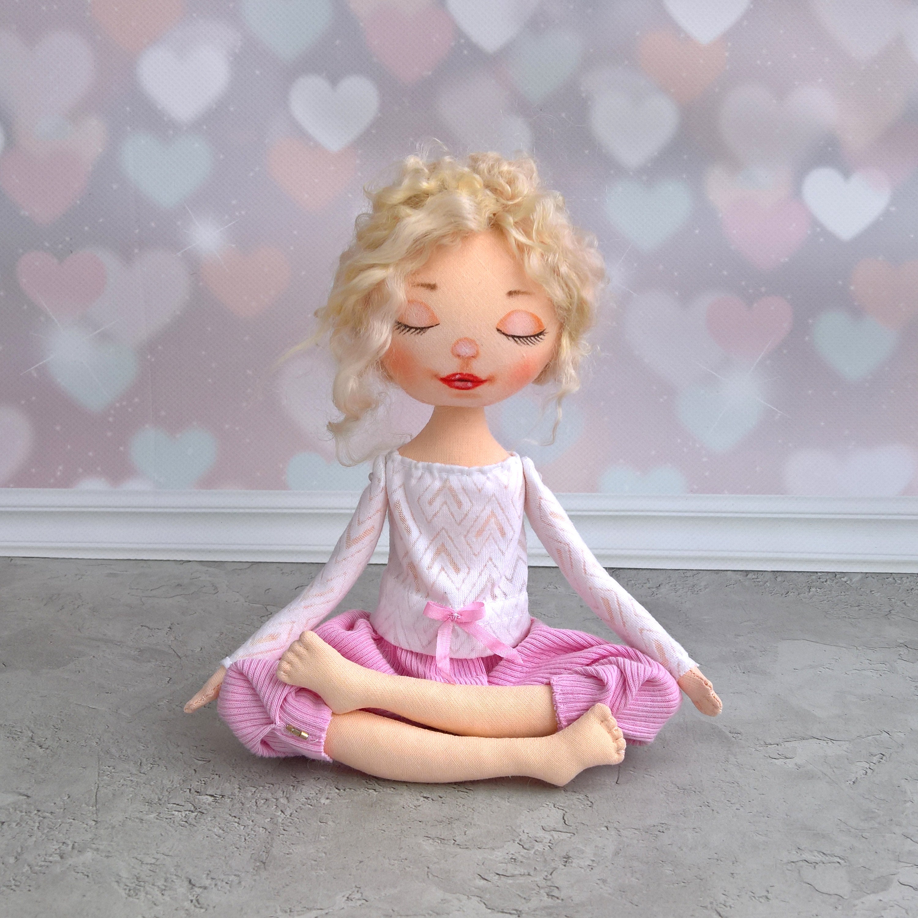 Rag doll Yoga movable doll good gift for women yoga yoga Etsy