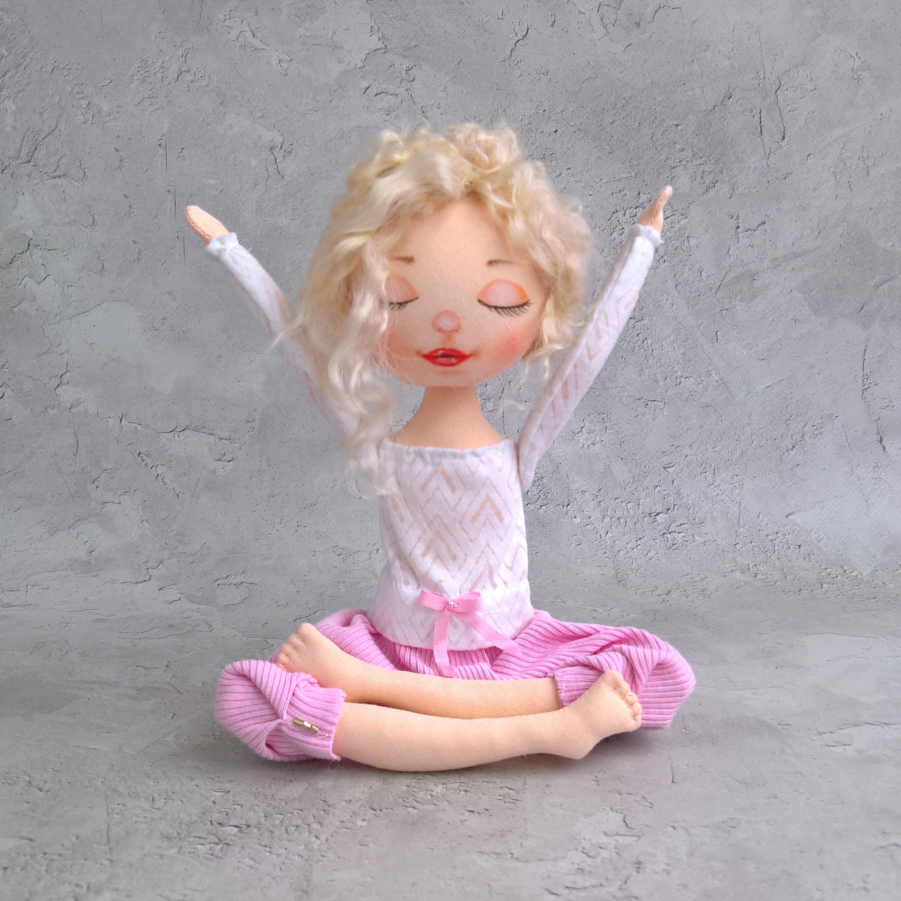 Rag doll Yoga movable doll good gift for women yoga yoga Etsy
