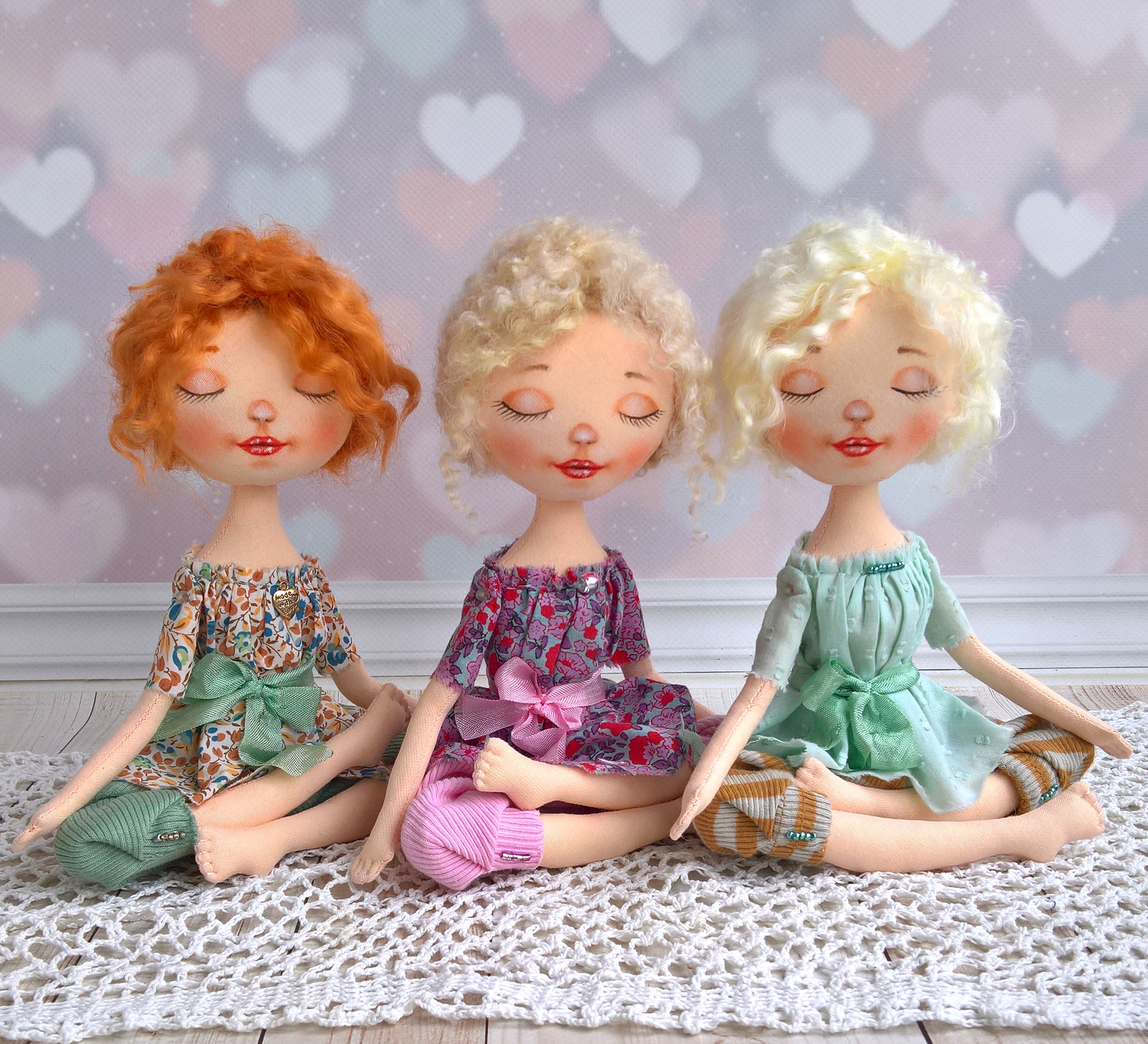 Personal order Rag doll Yoga movable doll good gift for Etsy