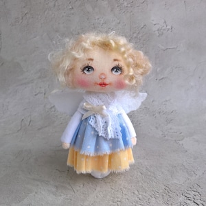 Angels for home decor, Little angel, pocket doll, light hair