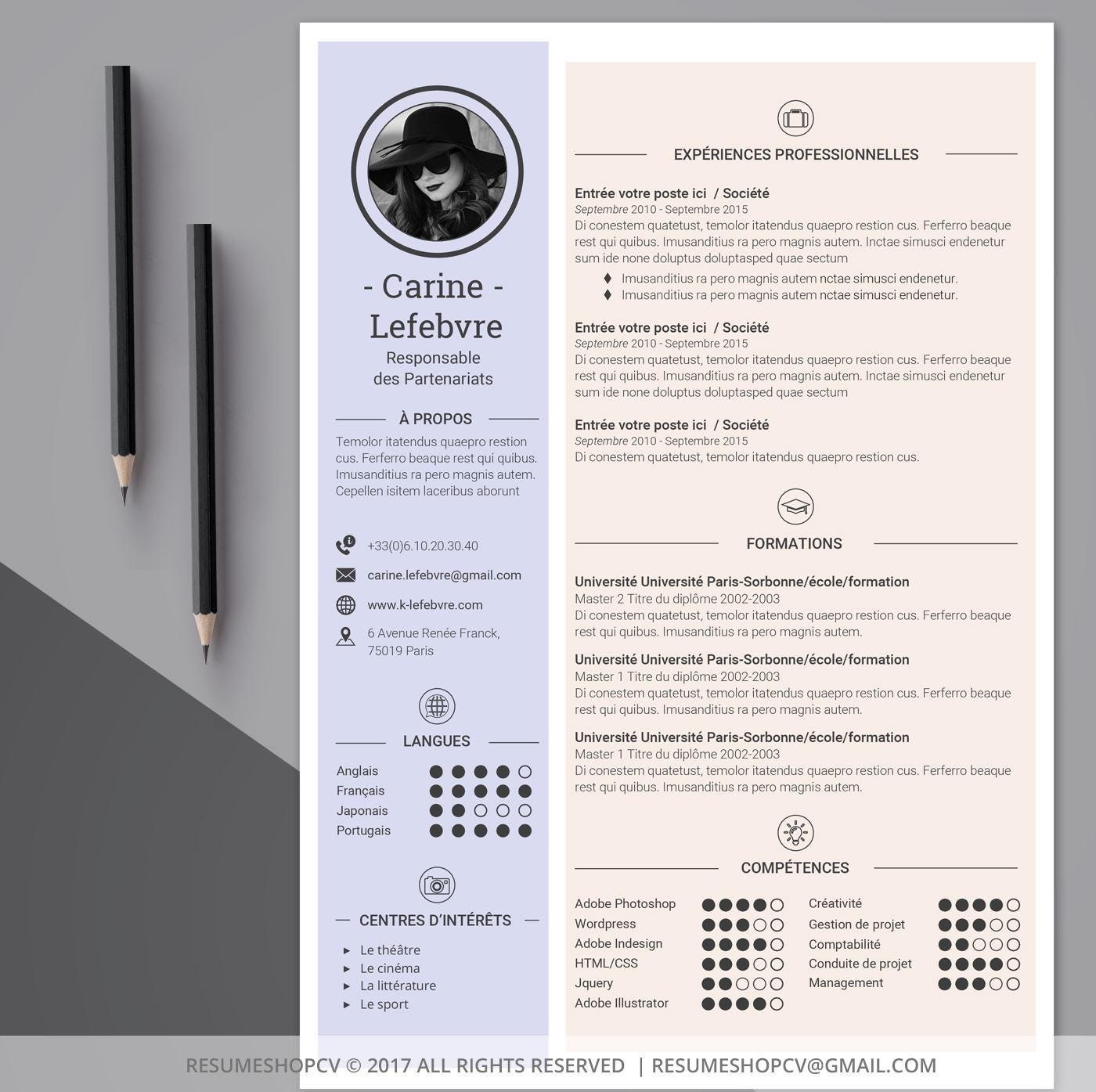 4 Cv Professional Resume Modern And Graphic 4 Letters Etsy 4 Cv Professional Resume Modern And Graphic 4 Letters Etsy