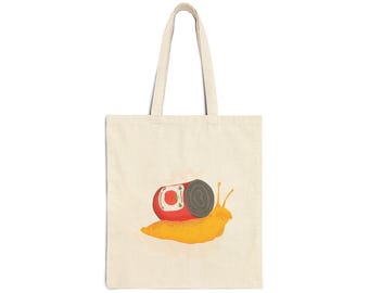 Tomato Soup Snail Tote Bag | Snail Illustration